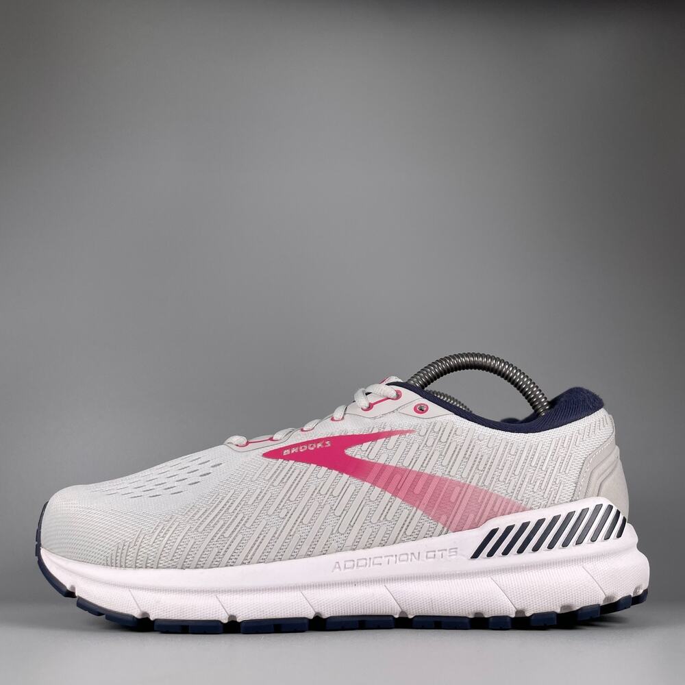 Brooks Addiction GTS 15 Women's 9.5 2E Gray Pink Running Shoes Athletic Sneakers